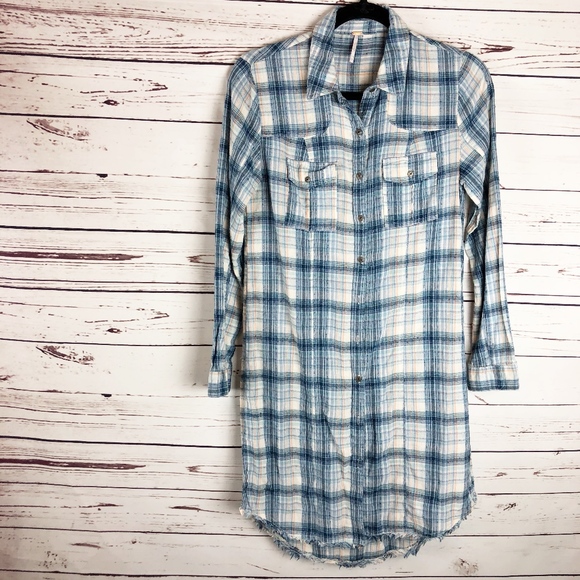 Free People Dresses & Skirts - FREE PEOPLE Eight Days a Week Plaid Dress- XS